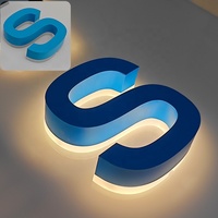 Enseigne LED personnalisée avec logo, lettres lumineuses en acrylique, enseigne commerciale, base publicitaire, décoration, conception gratuite, télécommande