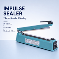 Scelleuse manuelle SF-300 300 mm (12 pouces) à faible MOQ, largeur de scellage 2 mm, coque en fer, pour l'emballage des graines de lotus