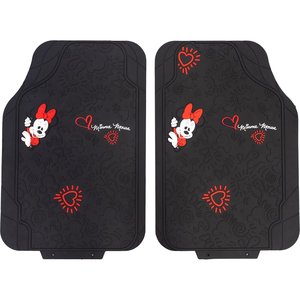 Coppia di tappetini per auto Minnie Mouse, in PVC, universali - Product Image 1