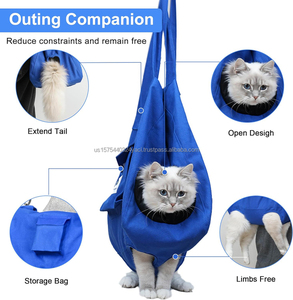 Soft Pet Dog Cat Travel Sling Carrier Shoulder Bag <b>Handbag</b> Pet Crossbody Bag Extra <b>Storage</b> Breathable Outdoor Cat Carrier Bag - Product Image 6