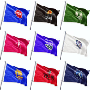 Drapeau de l'équipe 100% drapeau en polyester personnalisé 3x5 Promotion extérieure logo de sérigraphie grand grand drapeau de filets du New Jersey personnalisé <span class=keywords><strong>NBA</strong></span> - Product Image 6