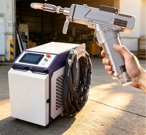 Soudeuse laser à fibre portative 1500W multifonctionnelle pour la découpe, le soudage et l'élimination de la peinture et de la rouille sur tôles métalliques - Product Image 1