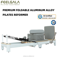 Reformer de Pilates Commercial Pliant Portable Plus en Alliage de Qualité Aéronautique, Réglable, Durable, Couleur Personnalisée, Expédition Rapide