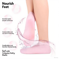 Ensemble de gants et couvre-pieds hydratants en silicone faits à la main, couvre-mains et pieds nourrissants et protecteurs, soins quotidiens, soins post-manucure