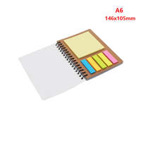 Fournitures de bureau, cahiers à sublimation A6, couverture en plastique, cahier à spirales, journal