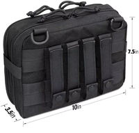 Sac banane tactique imperméable unisexe pour la poitrine, organisateur d'outils d'extérieur, fermeture éclair, léger, en polyester, motif uni