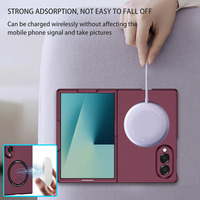 Funda Magnética Plegable para Samsung Galaxy Z Fold 8 Wide 7 6, Compatible con Soporte para Auto, Cámara Elevada, Protección Total a Prueba de Golpes