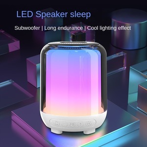 Tinh tế loa không dây được trang bị với màu <span class=keywords><strong>LED</strong></span> môi trường xung quanh ánh sáng cạnh giường ngủ ánh sáng và trắng tiếng ồn Stereo USB cung cấp điện - Product Image 4