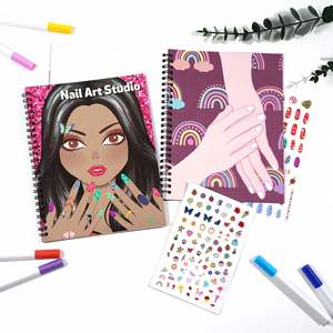 Regalos Creativos y Divertidos: Libro de Maquillaje con Pegatinas Removibles, Libro para Colorear con Pegatinas de Arte de Uñas para Niñas - Product Image 6