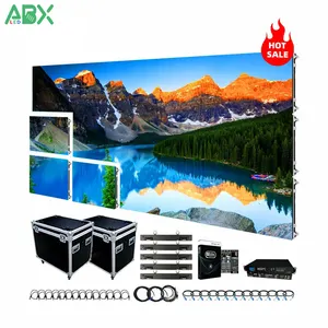 Yüksek çözünürlüklü LED Video duvar 5x3 komple sistem P3.91 P4.81 kiralama LED ekran ucuz açık kapalı LED Video duvar