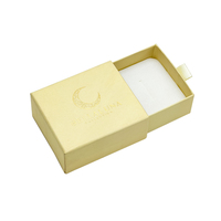 Boîte à bijoux coulissante en papier personnalisée de luxe avec logo pour bague, boucles d'oreilles, collier, bracelet, emballage cadeau, boîtes à tiroirs en papier