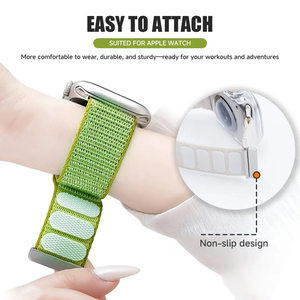 Nueva Correa de Reloj de Nailon con Diseño de Ondas para <span class=keywords><strong>Apple</strong></span> <span class=keywords><strong>Watch</strong></span> Series 11/10/9/8/<span class=keywords><strong>7</strong></span>, Correa Suave de 46mm 49mm 45mm 44mm, Brazalete Deportivo Ultra - Product Image 4