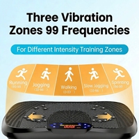 Machine à vibrations pour usage domestique, en matériau ABS, écologique, sûre, portable, charge maximale de 150 kg, amincissement, massage électromagnétique des pieds