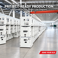 Appareillage de commutation moyenne tension à boîtier métallique extractible KYN28A-12 12kV 630A-4000A IP4X pour la distribution d'énergie en poste de transformation