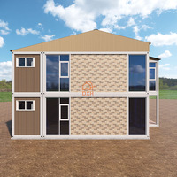 Vente en gros mobile personnalisé 2 chambres et salle de bain plancher préfabriqué portable maison conteneur d'habitation maisons préfabriquées