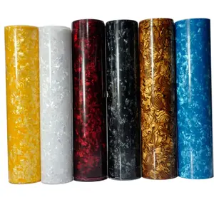 Recommend high quality multi colors Celluloid Sheet Drum Wrap for musical instrument home decoration furniture tabletop
