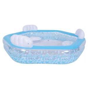 Jilong Avenli 57161 <span class=keywords><strong>SunClub</strong></span> Piscina Familiar Hexagonal Inflable con Asientos 223x211x58 cm - Product Image 1