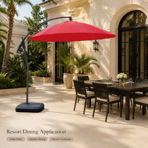 <span class=keywords><strong>Parasol</strong></span> <span class=keywords><strong>de</strong></span> terrasse à poteau latéral, adapté aux présentoirs des concessionnaires, avec positionnement flexible à côté des canapés et des ensembles <span class=keywords><strong>de</strong></span> salle à manger - Product Image 2