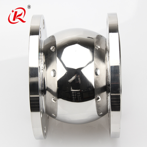 Vanne <span class=keywords><strong>anti</strong></span>-<span class=keywords><strong>retour</strong></span> silencieuse en acier inoxydable SS304 PN16 Dn50, vanne de retenue sanitaire à bille à brides en acier inoxydable - Product Image 4