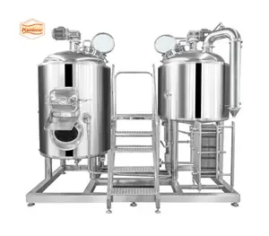 Stainless Steel 5BBL Craft Beer Brewery 500L Brewhouse System 3 Vessel Brewing System