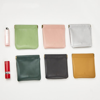 Porte-monnaie en cuir PU 2026, mini porte-cartes enveloppe rouge, étui pour serviettes hygiéniques, organiseur de câbles multifonctionnel, petites trousses de maquillage