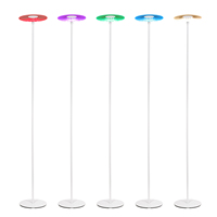 Lampe sur pied LED à lumière chaude avec abat-jour en plastique, design moderne, en aluminium, pour la décoration de la maison, avec plante RGB