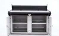 Console de surveillance de luxe à double poste, 1200*900*750mm, console de centre de commande, bureau incurvé sur mesure.