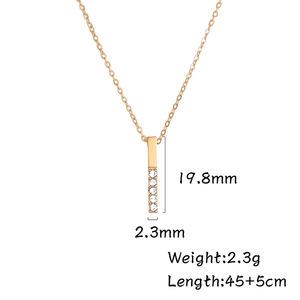 <span class=keywords><strong>Collana</strong></span> con <span class=keywords><strong>pietre</strong></span> preziose da <span class=keywords><strong>uomo</strong></span> CZ <span class=keywords><strong>collana</strong></span> con ciondolo con diamanti da <span class=keywords><strong>uomo</strong></span> in acciaio inox - Product Image 6