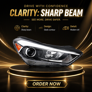 Gruppo Fari a LED per Hyundai Tucson <span class=keywords><strong>TL</strong></span> 2016-2018 LHD RHD con Occhi Demoniaci, Proiettore, Indicatore di Direzione Sequenziale, DRL, Plug and Play - Product Image 5