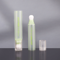 Tube cosmétique personnalisé semi-transparent givré de 20 ml pour les gouttes bronzantes liquides, tube à presser en PE