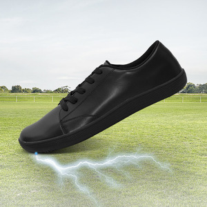 Sole conduttivo aziendale con messa a terra a piedi nudi <span class=keywords><strong>scarpe</strong></span> a Zero gocce in pelle vegana per eliminare l'elettricità statica per <span class=keywords><strong>scarpe</strong></span> da ufficio - Product Image 1