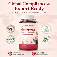 LIFEWORTH Fabricant de Gummies Bien-être Féminin pour la Ménopause sous Marque Blanche, Formule Personnalisée Supplément de Cohosh Noir et de Chasteberry en Vrac