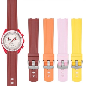 Pour Omega Sea-master 300 Moon-<span class=keywords><strong>Swatch</strong></span> Bracelet de montre de plongée étanche Remplacement 20mm Bracelet en caoutchouc TPU Extrémité incurvée pour hommes <span class=keywords><strong>femmes</strong></span> - Product Image 1