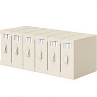 Organiseurs de draps de lit, lot de 6, boîtes de rangement pliables pour armoire à linge, organisateur de literie moderne anti-fuite (tailles King/Queen)