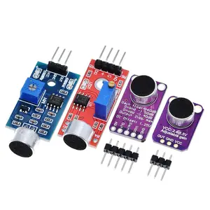 Vendita modulo sensore sonoro sensore di controllo del suono MAX4466 MAX9814switch rilevamento fischietto interruttore amplificatore microfono per Arduino