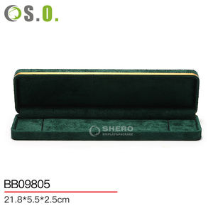 Custom Multi-Color Velvet <b>Jewelry</b> Box Set for Weddings Elegant Vintage Luxurious Gift Packaging for Necklaces - Product Image 6