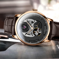 Montre mécanique squelette pour homme, petite aiguille des secondes, mouvement japonais Miyota, montre-bracelet automatique de luxe pour homme