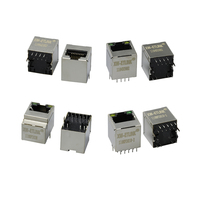 XW-ETLINK XWRJ-1108A2010 1 Portlu 5G/10G RJ45 Dişi PCB Jakı 90 Derece Dikey Ethernet Konektörü 1.5A 125V