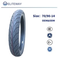 Ban Motor Skuter Tubeless 70/90-14 14 Inch untuk Honda Beat Vario Yamaha Mio Roda Depan