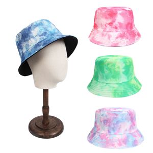 Chapeau Bob Personnalisé Imprimé Style Tie-Dye Unisexe, Chapeau de Soleil d'Extérieur Décontracté Tendance, Casquette de Pêcheur Légère Pliable pour l'Été, OEM - Product Image 3