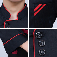 Chef Manteau Navt Bleu Cuisine Cuisine Chef Veste Mot Modernd Hommes Restaurant À Manches Longues Chef Uniforme Veste Blanc Classique
