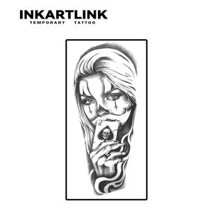 INKARTLINK - Pegatina de <span class=keywords><strong>Tatuaje</strong></span> para el Cuerpo, Pegatina de <span class=keywords><strong>Tatuaje</strong></span> de Papel, Diseño Realista de Payaso, Resistente al Agua, Ecológico, Larga Duración, 15 Días - Product Image 3