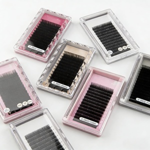 <b>Individual</b> Matte Eyelash Extension Handmade <b>Lashes</b> Trays Wholesale Customized Vegan <b>Lash</b> Extension Supplies - Product Image 1