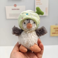 Chapeau de pinguin cacahuète de 11 cm, doux et mignon, avec cape, accessoire de tête pour poupée, vêtements JellyCat