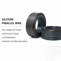 Câble plat en silicone à 2-14 broches, câble parallèle en silicone torsadé pour équipement électronique de meubles, câble plat en silicone