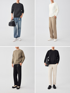 M-MAICCO/Maike Maglione Pullover da Uomo in Pile Ricamato Traspirante Antivento Eco-Friendly Tinta Unita Vestibilità Ampia Personalizzabile Autunno 2025 - Product Image 5