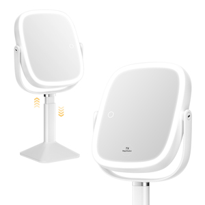 <span class=keywords><strong>Miroir</strong></span> de maquillage de table avec 3 modes de couleur, luminosité réglable, hauteur réglable, télescopique, <span class=keywords><strong>miroir</strong></span> cosmétique rechargeable - Product Image 1