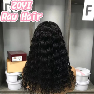 วิกผมแท้แบบติดกาว  ความ<span class=keywords><strong>หนา</strong></span>แน่น 300  ขนาด 13x4  HD Transparent Lace  เกรด 12A  ลอนลึก  <span class=keywords><strong>ผม</strong></span>แท้จากอินเดีย สำหรับผู้หญิงผิวสี - Product Image 1