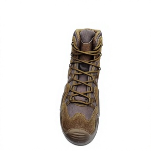 SFB0701  Bottes de randonnée en cuir imperméables unisexes, robustes, antidérapantes, légères, respirantes, pour la randonnée en montagne, le camping - Product Image 2