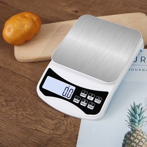 Beste digitale Küchen waage 5kg/0,1g Edelstahl-Wiege werkzeug LCD-Display Batterie betriebene Kaffee frucht Messung 10kg - Product Image 2